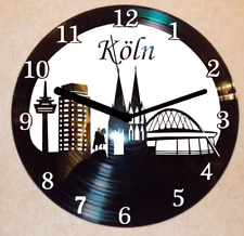 Köln Wanduhr Schallplattenuhr Schallplatte Wanduhr Vinyl 