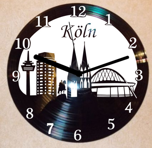 Köln wanduhr schallplattenuhr - köln,