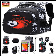 Fußball-Druck Schulranzen | Wasserdicht | Groß für 14 Jahre