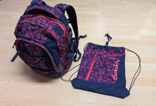 SATCH Schultasche Schul-Rucksack Purple + Sportbeutel