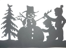 Original Scherenschnitt. "