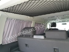 VW T5 T6 Multivan einlagig grau Gardinen Vorhang Sonnenschutz Set *5 Fenster*