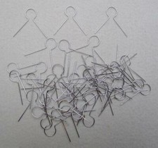 Kugelaufhänger, Ösenaufhänger, Aufhänger für Christbaumkugeln, gold und silber