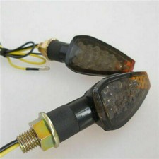 12V LED Smoked Blinker Miniblinker  Motorrad Roller 2 Stück mit E-Prüfzeichen