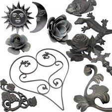 Vintage Zaundeko Gartendeko Gartendekoration Metall Shabby Chic Look Dekoration