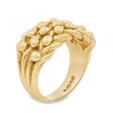 Schnapsring 9 kt Gelbgold - Größe M1/2 - 12 mm