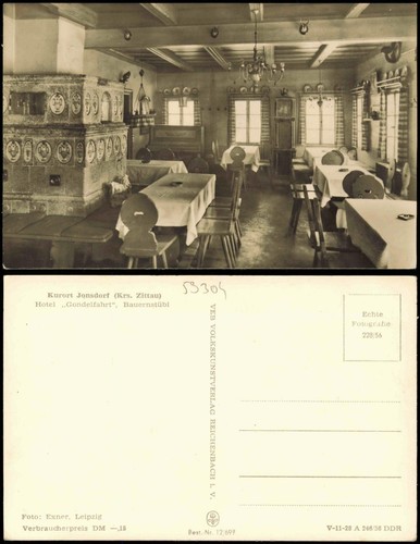 Ansichtskarte jonsdorf hotel - ansichtskarte,