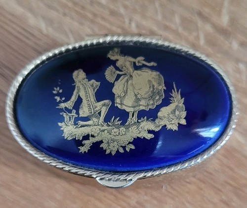 Vintage pillendose schmuckbox - vintage,