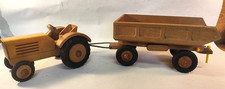 Fröbel Werdau Traktor Anhänger Kipper Laster Holzspielzeug DDR Spielzeug Vero