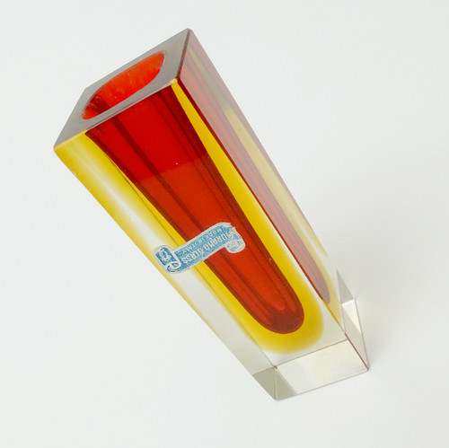 Blockvase murano sommerso - blockvase,
