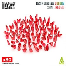 Rote harzkristalle klein - klein,