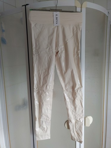 Vinyl lack leggings mit - vinyl,