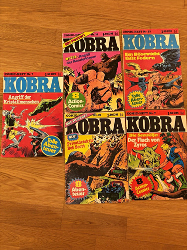 Kobra comic lot hefte - kobra,
