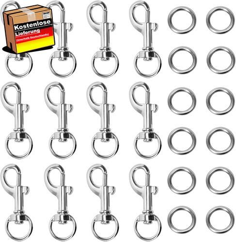 Karabinerhaken set stück - 12,