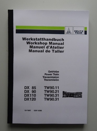 Deutz werkstatthandbuch - deutz,