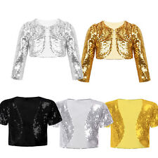 Mädchen Pailletten Bolero