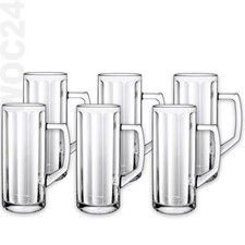 6 x GASTRO Bierseidel 0,4 geeicht Bierkrug Bierkrüge Bierglas Biergläser Henkel