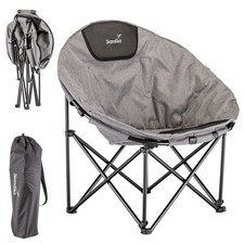 Skandika Moonchair Kupari XL Campingstuhl faltbar bis 150 kg grau B-Ware