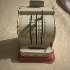 Spielzeug Kaufmannsladen Ladenkasse Blech Kasse Puppenstube Weihnachten Antik Ur