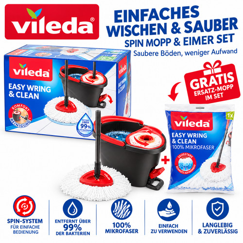 Vileda easy wring clean spin - easy, &