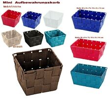 Aufbewahrungskorb Adria Mini Rot,Blau, rechteckig Füllkörbchen Wäschebox Ablage