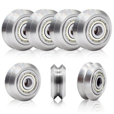 4x CNC Laufrolle Edelstahl