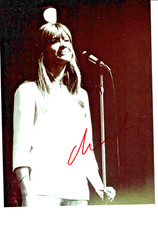 Francoise Hardy † Autogramm Original Signiert COA Großfoto 27 x 20 cm / Chanson