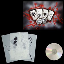 Schablone Asse mit Würfel und