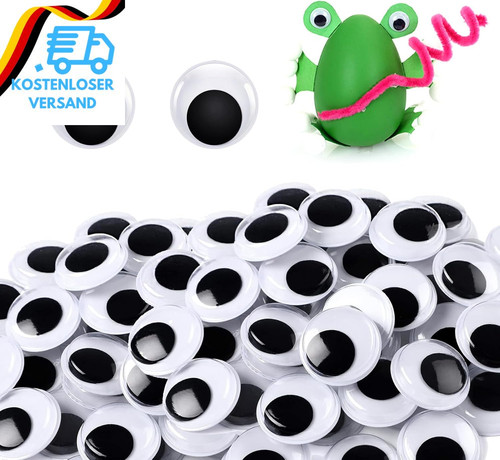 Wackelaugen selbstklebend 100 - wackelaugen,