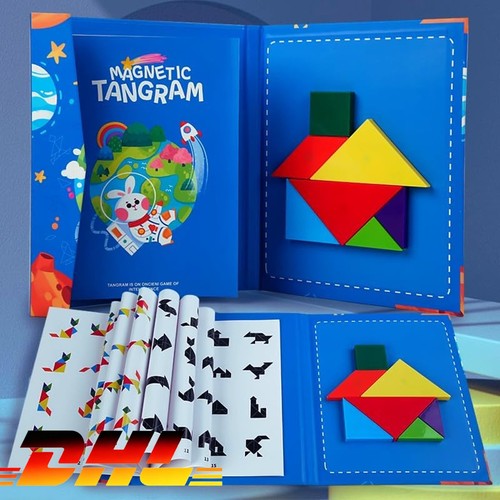 Magnetisch tangram holzpuzzle - tangram,