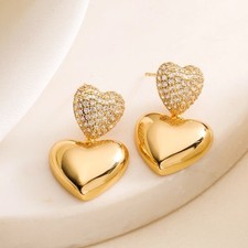 Edelstahl Gold Ohrringe