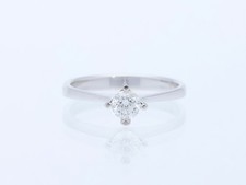 Top Preis Verlobung Ring 0,31 Karat Solitaire Brillant 585 Weiss Gold Deta