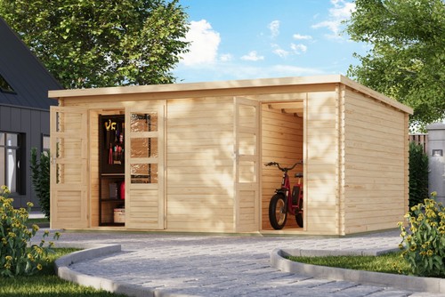 Gartenhaus holz 38mm blockhaus - 38mm,