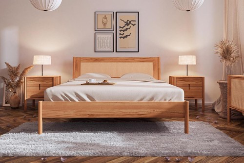 Bett zola kernbuche massiv - zola,
