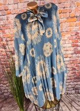 Chiffon Falten Schluppen KLEID