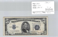 Geldschein USA - 5 Dollar -