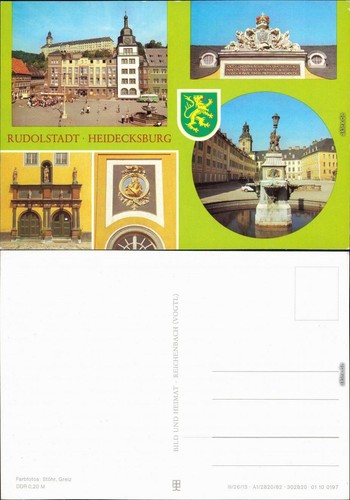 Ansichtskarte rudolstadt - ansichtskarte,