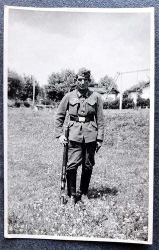 Altes schwarz weiß foto mann - weiß,