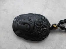 Schwarzer Obsidian Anhänger