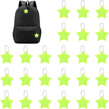 Reflektor Anhänger 24 Stück Stern Kinder Sicherheitsanhänger Rucksack Kleidung