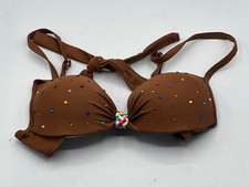 Damen Bikini-Oberteil Braun