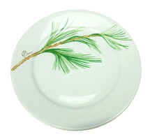 Frühstücksteller ca. 21 cm Porcelaine De Sologne France Pour Clarins Paris 