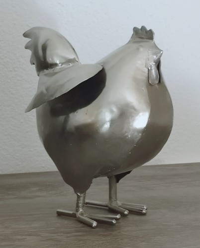 Edelstahlskulptur hahn - edelstahlskulptur, "hahn"
