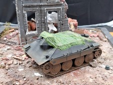 German Bergepanzer Hetzer abgeplant 20 mm Bordkanone Resin gebaut+gebrusht 1:35