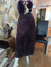 Damen Lederrock Leder braun