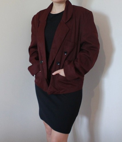 Vintage blazer weinrot 80er - vintage, in