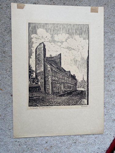 Karl maul holzschnitt lübeck - karl,