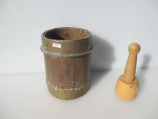 Antiker Holzmörser und