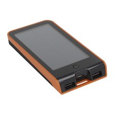 Xtorm Solar Powerbank Ladegerät 3000mAh Basalt USB Sunpower schwarz orange