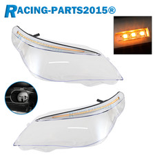 2X XENON SCHEINWERFERGLAS STREUSCHEIBE LINKS+RECHTS MIT LED FÜR BMW 5ER E60 E61